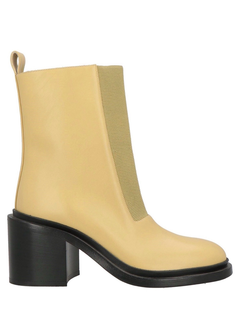 JIL SANDER LEATHER ANKLE BOOTS